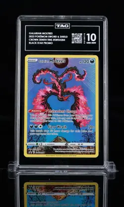 Tag 10 Galarian Moltres SWSH284 Sword & Shield Promo Card - Image 1