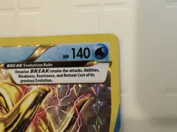 Omastar BREAK 19/124 Fates Collide Full Art Ultra Rare Holo Pokemon Card NM - Image 3