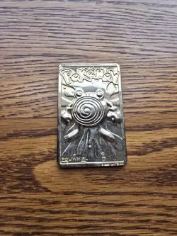 Poliwhirl Pokemon 23K Gold Plated Trading Card 1999 Burger King Limited Edition - Image 1