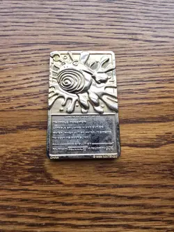 Poliwhirl Pokemon 23K Gold Plated Trading Card 1999 Burger King Limited Edition - Image 2