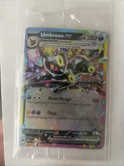 Pokemon TCG Umbreon ex - 060/131 (Prismatic Evolutions Stamp) Promo Card SEALED - Image 1