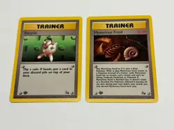 1999 Pokemon Fossil 1st Edition Trainer Cards Lot Of 5 - Image 4