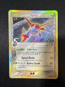 Pokemon Card Latias Delta 8/113 EX Delta Species Rare Reverse Holo - Image 1