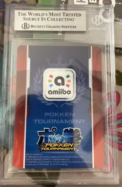 Pokemon Shadow Mewtwo Amiibo Card Pokken Tournament Beckett Graded BGS 7.5 NM+ - Image 2