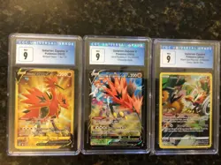 Galarian Zapdos CGC 9 182 swsh283 tg19/tg30 three card lot - Image 1