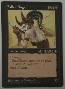 Magic The Gathering MTG FALLEN ANGEL Promo 6x9 Oversize Jumbo Card! - Image 1