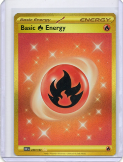 Basic Fire Energy - 230/197 - Pokemon Obsidian Flames Secret Rare Card NM - Image 1