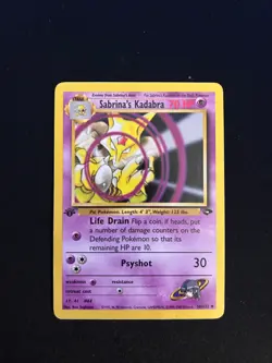 Sabrina’s Kadabra 1st Edition 58/132 - Gym Heroes - Non-Holo - NM Pokemon Card - Image 1