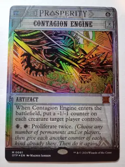 Contagion Engine Foil M 0061 Outlaws of Thunder Junction Breaking News MTG - Image 1
