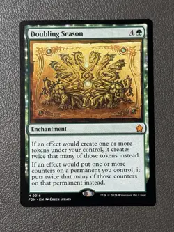 Doubling Season - Magic the Gathering Foundations MTG FDN #216 Non-Foil - Image 1