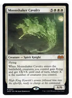 MTG Moonshaker Cavalry, Wilds of Eldraine Mythic Creature (WOE) Magic Near Mint - Image 1