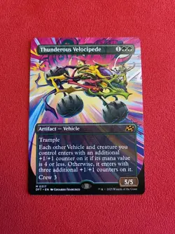 Thunderous Velocipede (Borderless) Aetherdrift Regular DFT 317 MTG Vehicle - Image 1