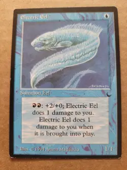 MTG Magic the Gathering Electric Eel (25/122) 1994 The Dark LP BULK DISCOUNT - Image 1