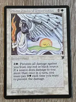 MTG - Greater Realm of Preservation - Legends - NM/LP English Magic 1994 - Image 1