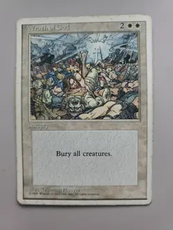 MTG Wrath of God 4th Edition Regular Rare HP - Image 1