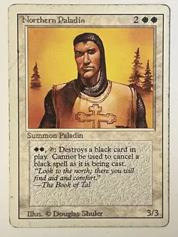 Northern Paladin Revised Edition Non-Foil MTG HP - Image 1