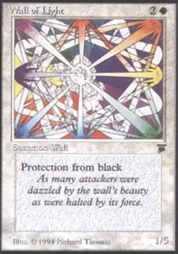 1 x Wall of Light - Legends - Heavy Play - MTG - Image 1