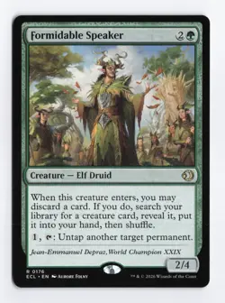 Formidable Speaker 176 Rare - MTG Lorwyn Eclipsed ECL Near mint - Image 1
