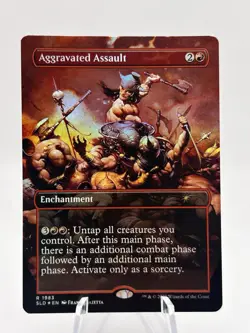 Aggravated Assault 1983 Rainbow Foil Secret Lair Frank Frazetta SLD MTG NM - Image 1