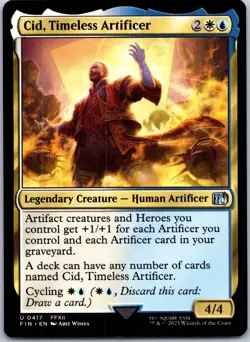 Cid, Timeless Artificer (0417) U FINAL FANTASY 417 NM - Image 1