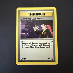 Pokemon TCG Giovanni's Last Resort 105 (1st Edition / Gym Challenge / 2000 / NM) - Image 1