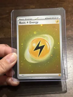Pokemon TCG-Scarlet & Violet 151- Basic Electric Energy 004 Cosmos Holo Swirl - Image 1