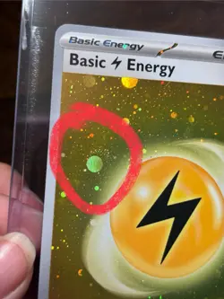 Pokemon TCG-Scarlet & Violet 151- Basic Electric Energy 004 Cosmos Holo Swirl - Image 2