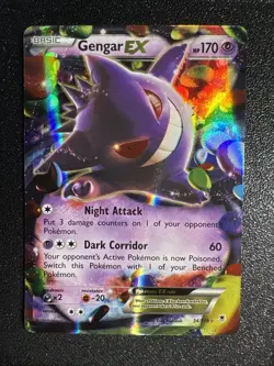 Gengar EX 34/119 Ultra Rare XY: Phantom Forces Pokemon TCG NM - Image 1