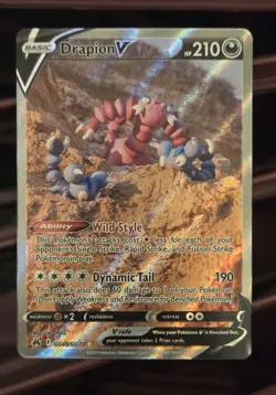 Pokemon TCG Crown Zenith Drapion V GG49/GG70 Galarian Gallery Alt Art - Image 1