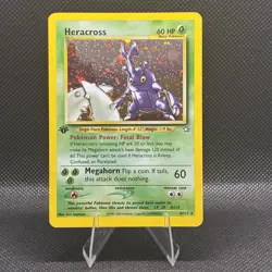 (NM+) 1st Edition Heracross 6 Holo Rare 2000 Neo Genesis Vintage Pokemon Card - Image 1