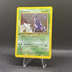 (NM+) 1st Edition Heracross 6 Holo Rare 2000 Neo Genesis Vintage Pokemon Card - Image 3