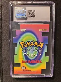 2000 Topps Pokemon Kadabra Die-Cut EV8 of 12 *CGC NM+ 7.5* - Image 2
