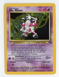 Mr. Mime Holo - Pokemon 1999 Jungle #6 MINT - Image 1