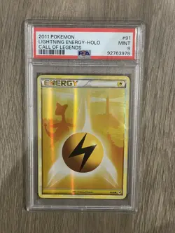 Pokemon - Call Of Legends - Lightning Energy - PSA Grade Mint 9 - Holo - Image 1