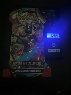 (VERY HEAVY) 32.89g Pokemon TCG Mega Evolution Sleeved Booster Pack (SEALED)✅ - Image 1