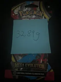(VERY HEAVY) 32.89g Pokemon TCG Mega Evolution Sleeved Booster Pack (SEALED)✅ - Image 2