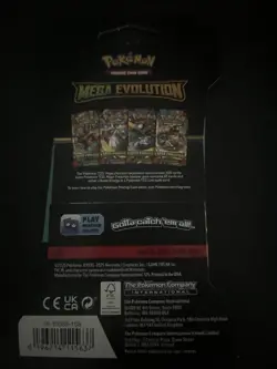 (VERY HEAVY) 32.89g Pokemon TCG Mega Evolution Sleeved Booster Pack (SEALED)✅ - Image 4