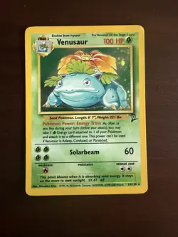 Venusaur 18/130 Base Set 2 - Pokemon TCG Holo Rare 2000 WOTC - LP - Image 1