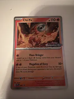Pokemon Promo Paradox Rift Chi-Yu 057 Near Mint Condition! - Image 1