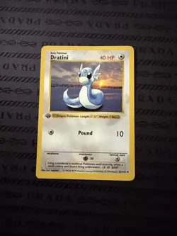 1999 POKEMON BASE SET 1ST EDITION #26 DRATINI PSA 9 - Image 1