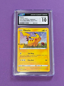 Pokemon Pikachu Black Star Promo General Mills 25th SWSH039 2021 CGC 10 GEM MINT - Image 1
