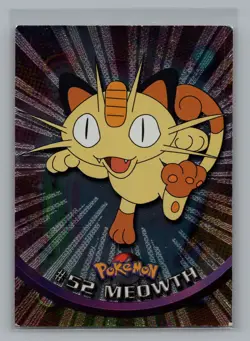 1999 Pokemon TCG Topps TV Meowth [FOIL] #52 - Image 1