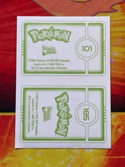 Pokemon Merlin Topps Ultimate Stickers 2005 Holo #101 Electrode #185 Sudowoodo - Image 2