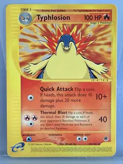 2002 Pokemon TCG Typhlosion Expedition 64/165 - Image 1