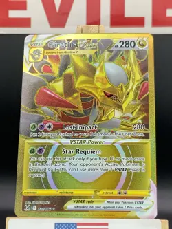 Pokemon TCG Giratina VSTAR (Secret) #212/196 Swsh11: Lost Origin Holo - NM - Image 2