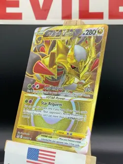 Pokemon TCG Giratina VSTAR (Secret) #212/196 Swsh11: Lost Origin Holo - NM - Image 3