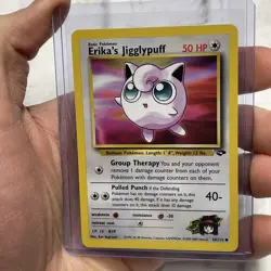 Erika's Jigglypuff 69/132 Unlimited Pokemon Gym Challenge NM/MT Common Vintage - Image 1