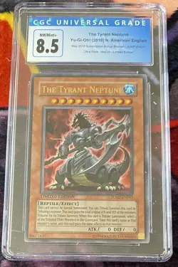 Yu-Gi-Oh! The Tyrant Neptune JUMP-EN041, CGC 8.5 - Image 1