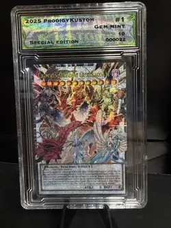 Yu-Gi-Oh! TCG Crimson dragon Quetzacoatl Full Art Starlight Custom Slabed - Image 1