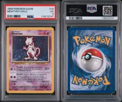 Mewtwo 10/102 Holo PSA 3 Pokemon Card Base Set Unlimited Rare VG Vintage - Image 3